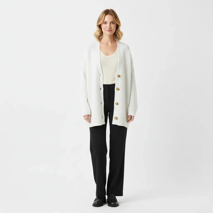 Women's Oversized Ribbed Knit Cardigan