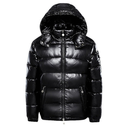 Men's Puffer Jacket Insulated Lightweight Black