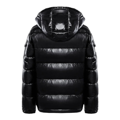 Men's Puffer Jacket Insulated Lightweight Black - Fashinoza