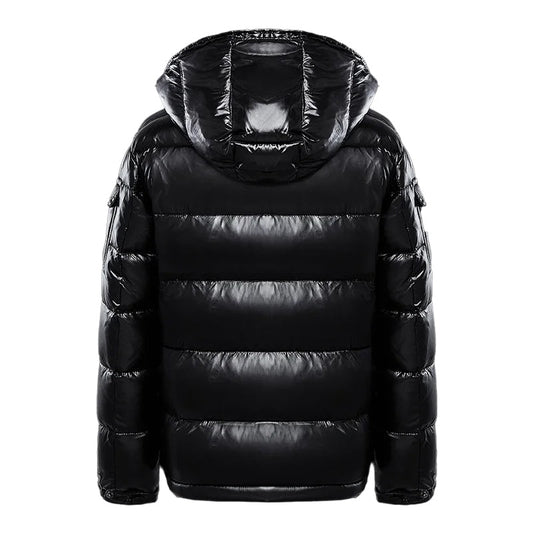 Men's Puffer Jacket Insulated Lightweight Black - Fashinoza