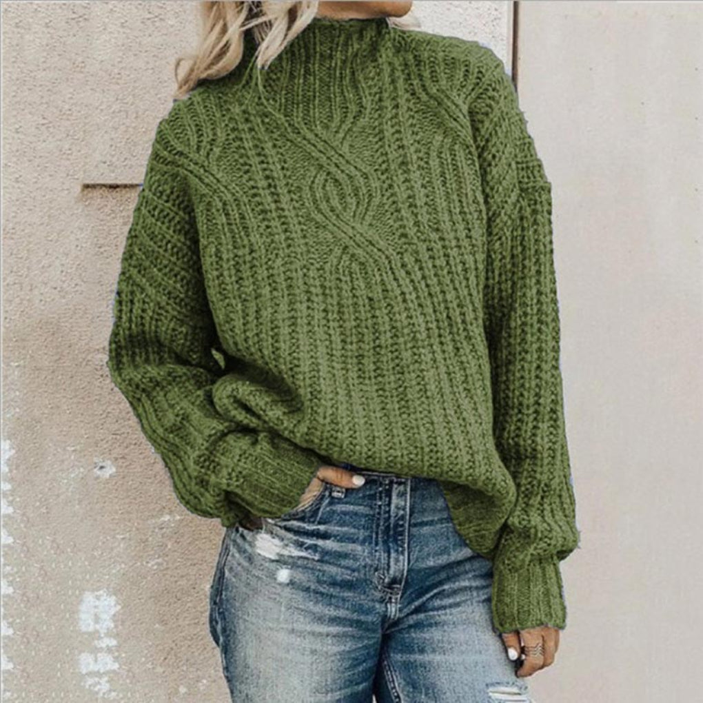 Women's Knit Sweater Subtle Texture