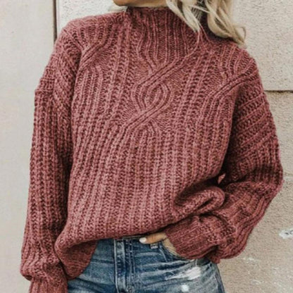 Women's Knit Sweater Subtle Texture