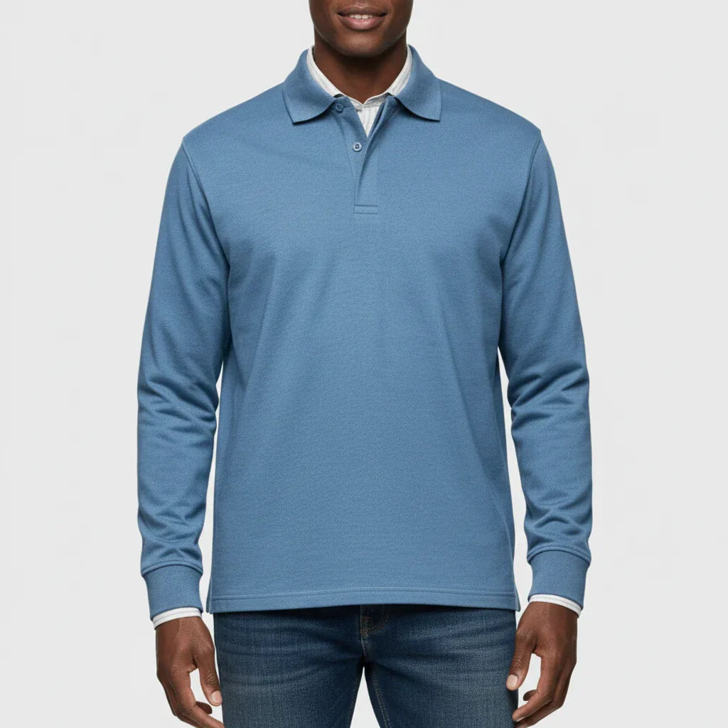 Liam | Men's Spring Long-Sleeve Polo Shirt