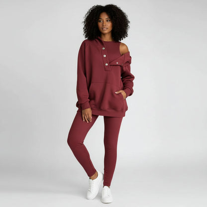 Ava | Women's Hooded Sweatshirt Set