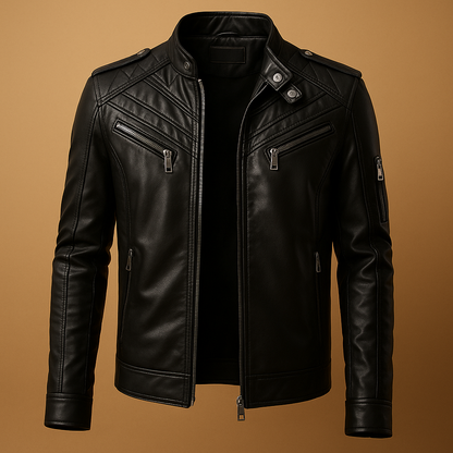 Men's Quilted Jacket Stand-Up Collar - 
Fashinoza