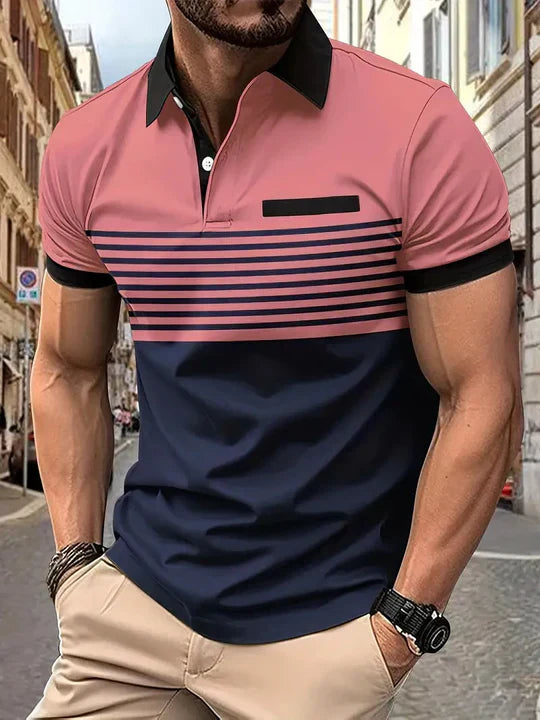 Men's Polo Shirt Comfortable Classic Fit - Fashinoza