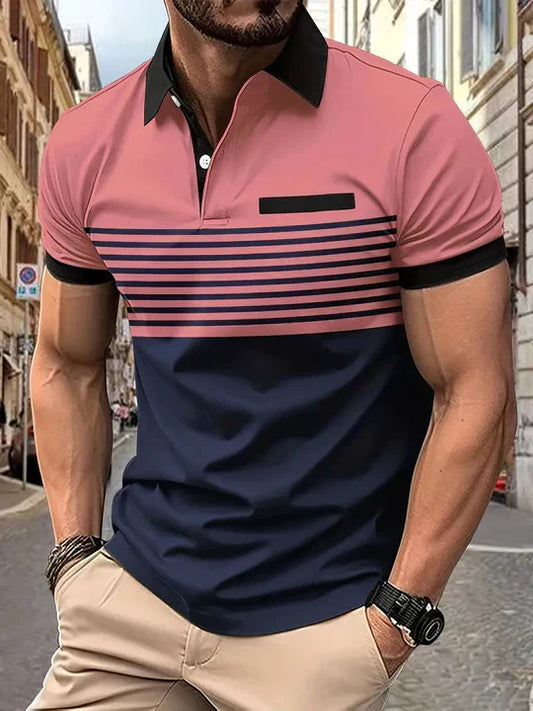 Men's Polo Shirt Comfortable Classic Fit - Fashinoza