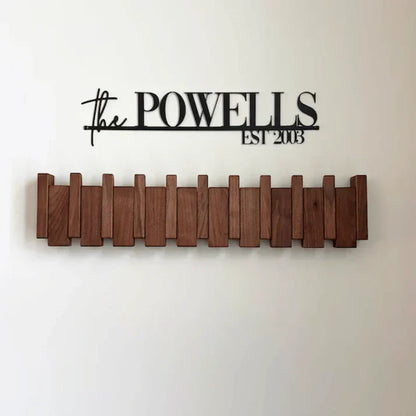 Wooden Wall Coat Rack Musical Design - Fashinoza