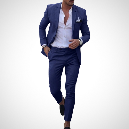 Men's Slim Fit 2 Piece Suit - Fashinoza