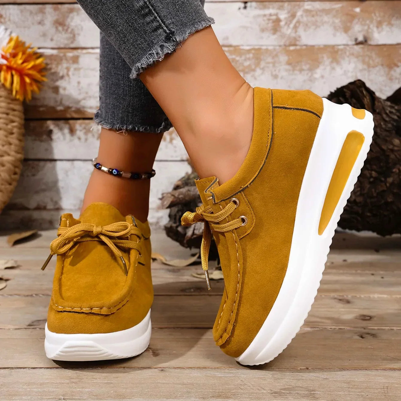 Image of Rebecca | Women's Lace-Up Platform Shoes