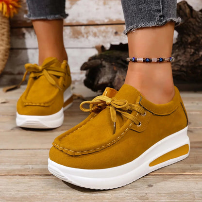 Image of Rebecca | Women's Lace-Up Platform Shoes