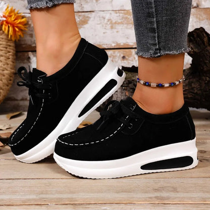 Image of Rebecca | Women's Lace-Up Platform Shoes