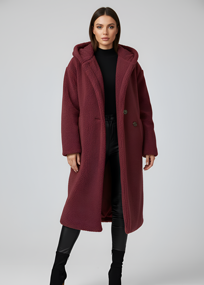 Women's Faux Fur Hooded Winter Coat