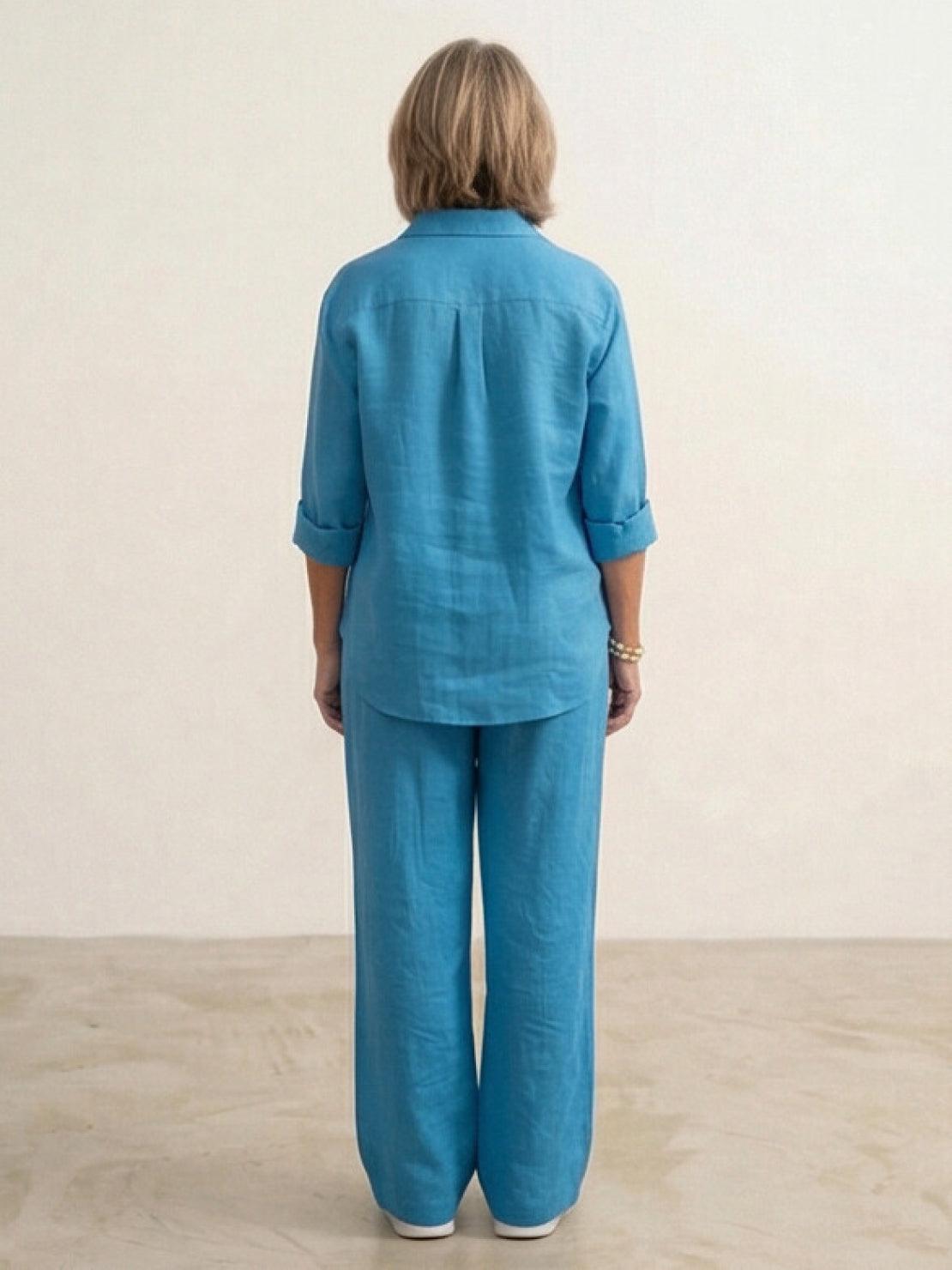 Vivian Women's Casual Shirt And Pants Set