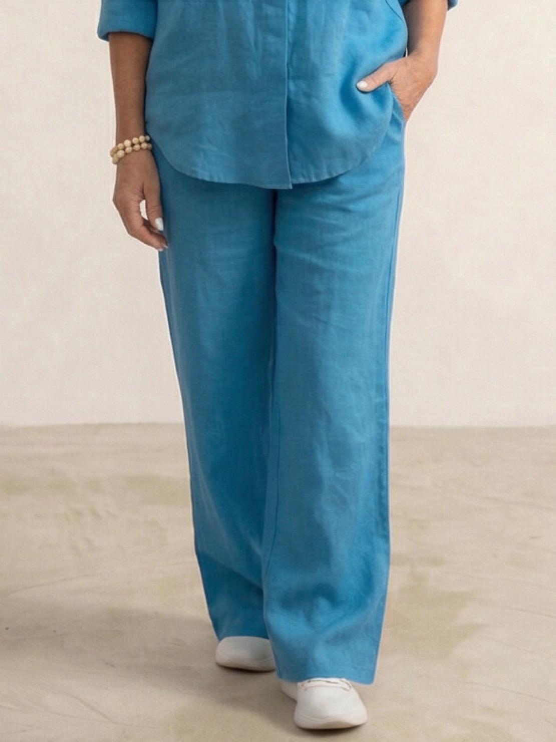 Vivian Women's Casual Shirt And Pants Set