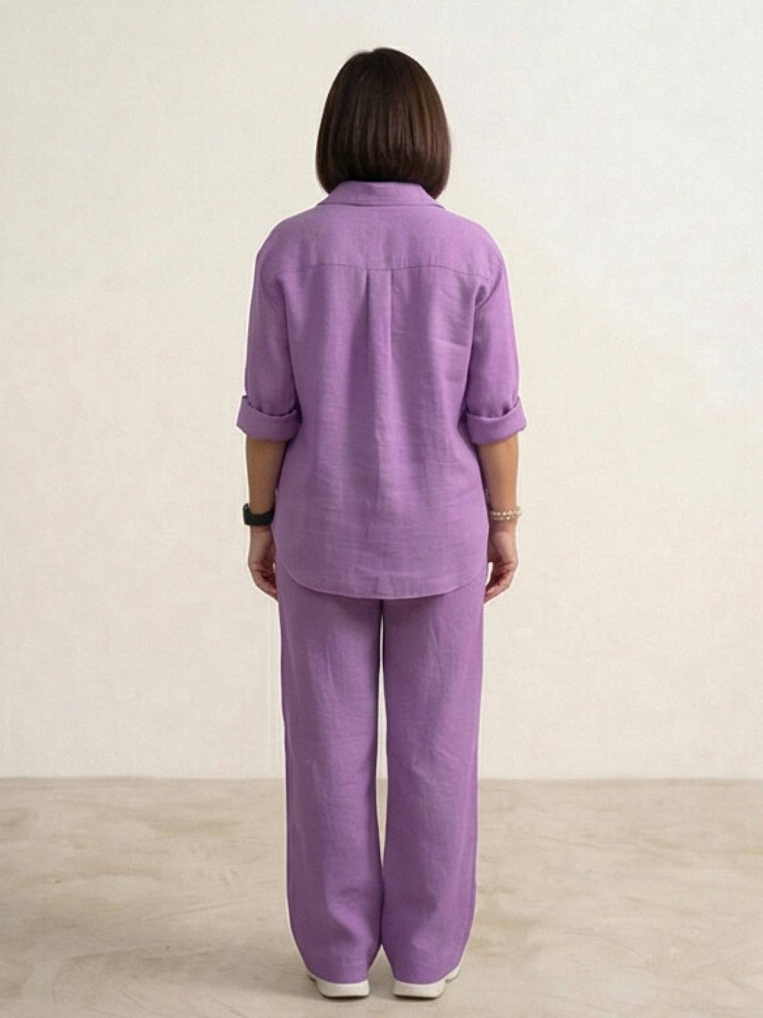 Vivian Women's Casual Shirt And Pants Set
