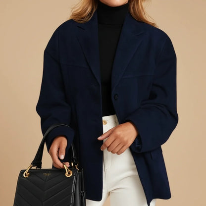 Women's Relaxed Fit Blazer Jacket