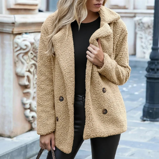 Women's Teddy Winter Jacket - Fashinoza
