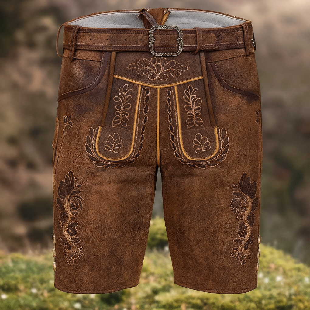 Men's Leather Trousers - Fashinoza