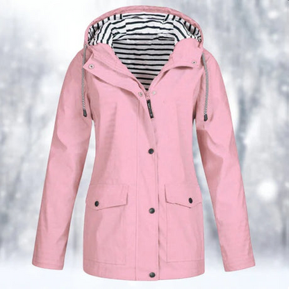 Women's Waterproof Rain Jacket - Fashinoza