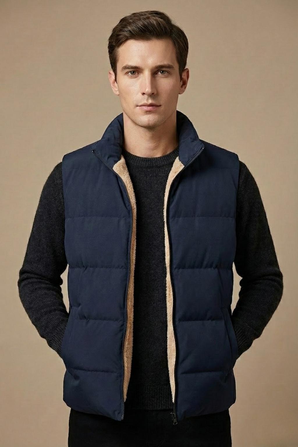 Rex Men's Quilted Puffer Vest - Fashinoza