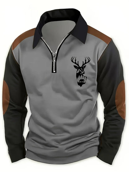 Image of Richard | Men's Half Zip Pullover Sweater