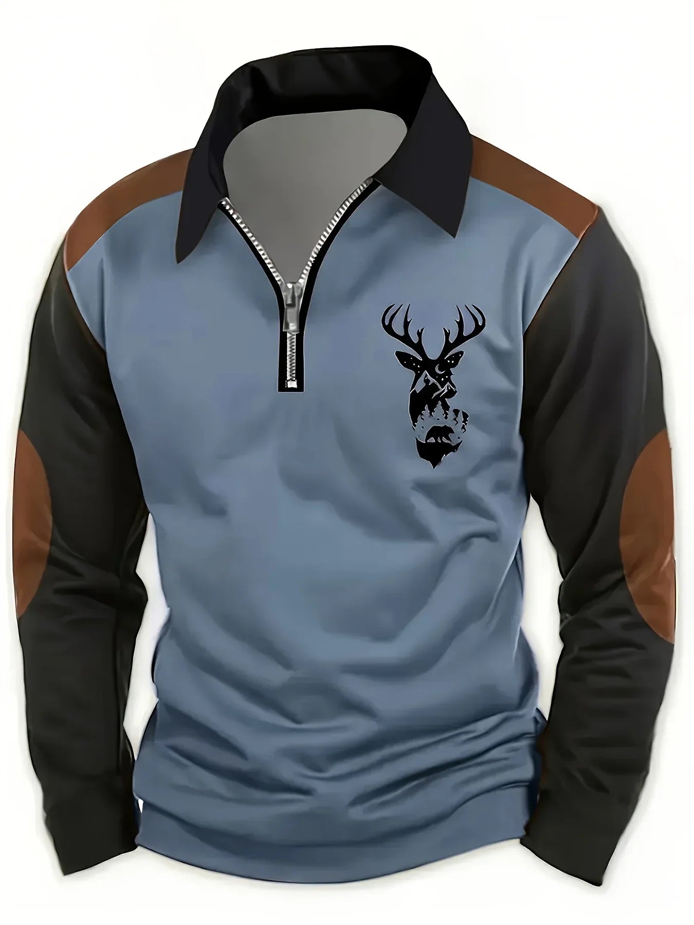 Men's Half Zip Pullover Sweater - Fashinoza