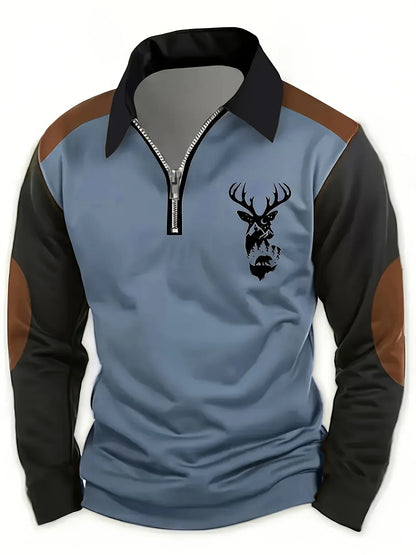 Men's Half Zip Pullover Sweater - Fashinoza