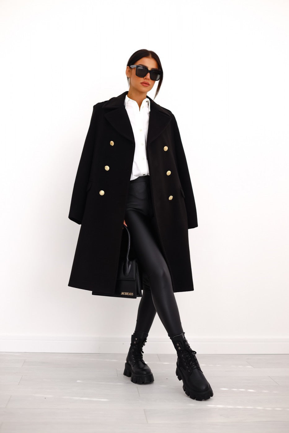 Riley Women's Double Breasted Wool Coat - Fashinoza