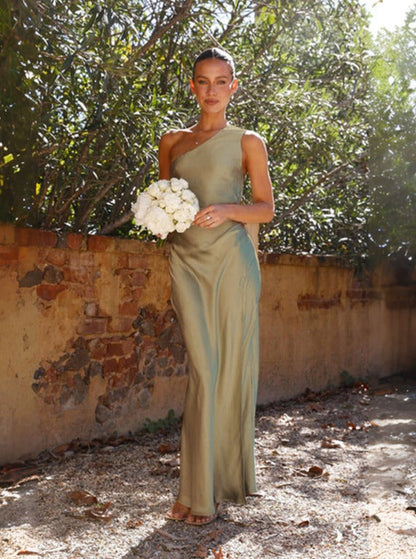 Julia | Spring Women One Shoulder Maxi Dress