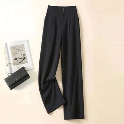 Image of Rochelle | Women's High-Waisted Wide Leg Trousers