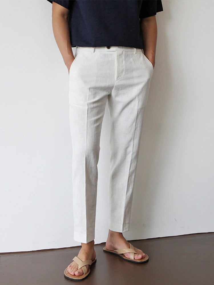 Men's Slim Fit Dress Pants - Fashinoza