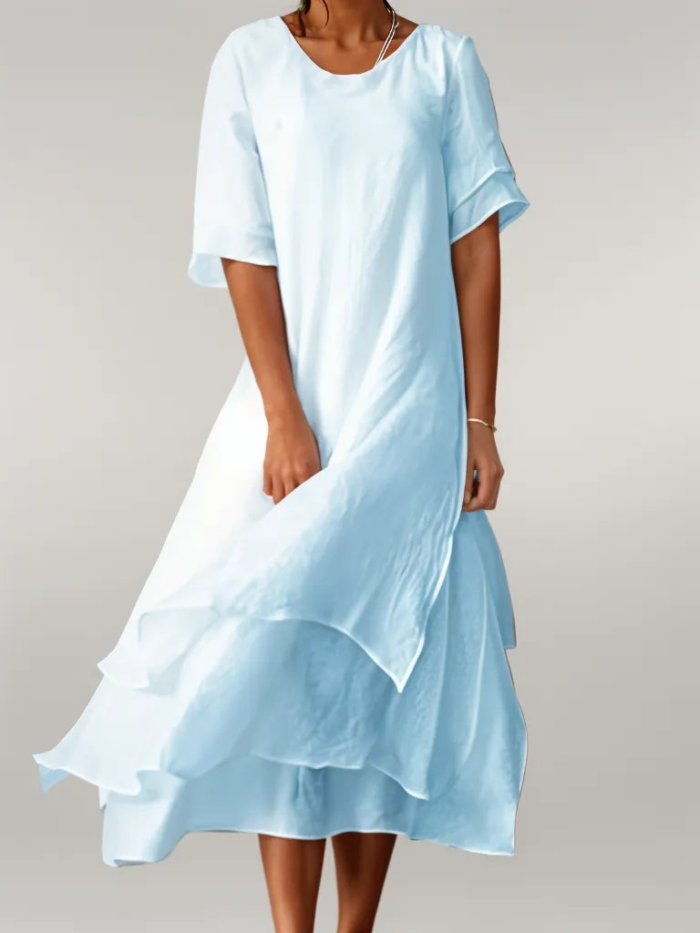 Image of Rose | Women's Tiered Midi Dress