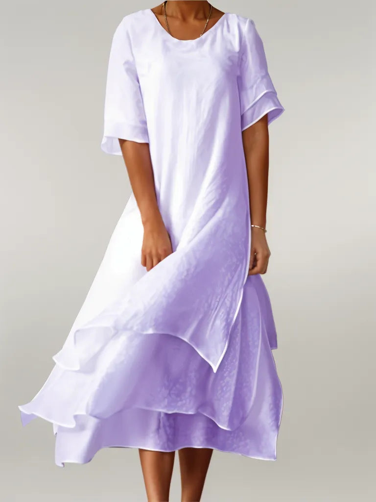 Image of Rose | Women's Tiered Midi Dress
