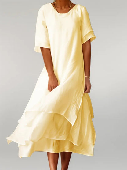 Image of Rose | Women's Tiered Midi Dress