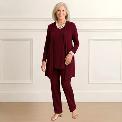 Women's Cardigan And Pants Set