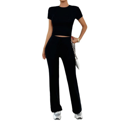 Women's Cropped Two Piece Outfit