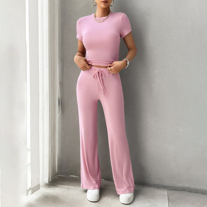 Women's Cropped Two Piece Outfit