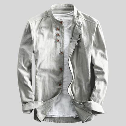 Rudy Men's Long Sleeve Button-Down Shirt - Fashinoza