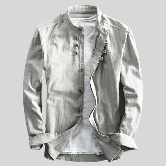 Rudy Men's Long Sleeve Button-Down Shirt - Fashinoza