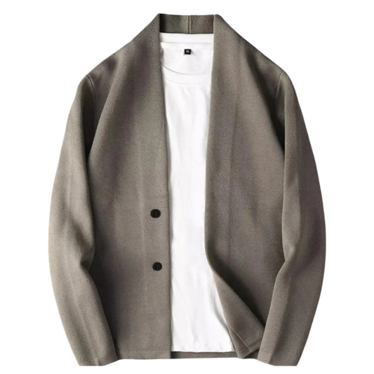 Men's Open Front Cardigan Sweater - Fashinoza