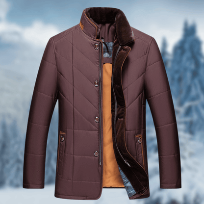 Image of Rudy | Men's Quilted Button Front Jacket