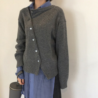 Women's Wool Wrap Cardigan Soft Fine Warm Beige