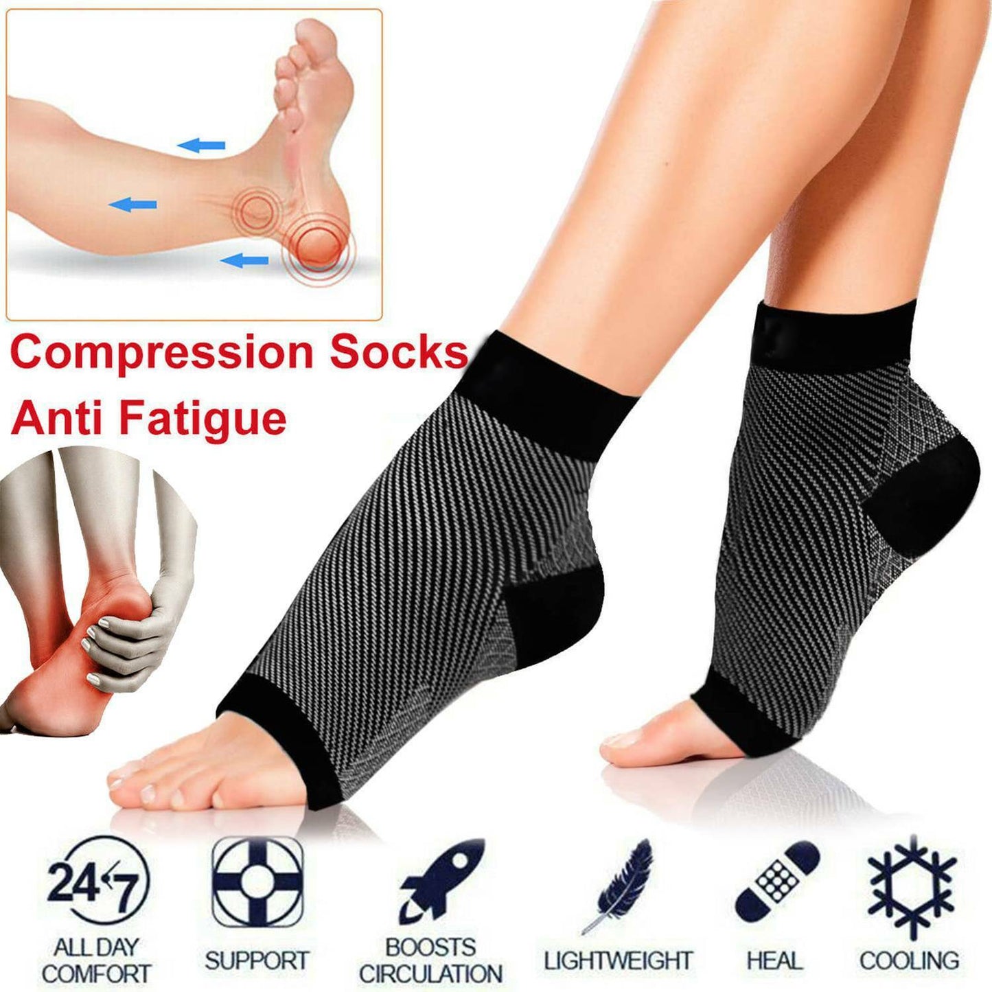 Compression Ankle Socks Pain Relief