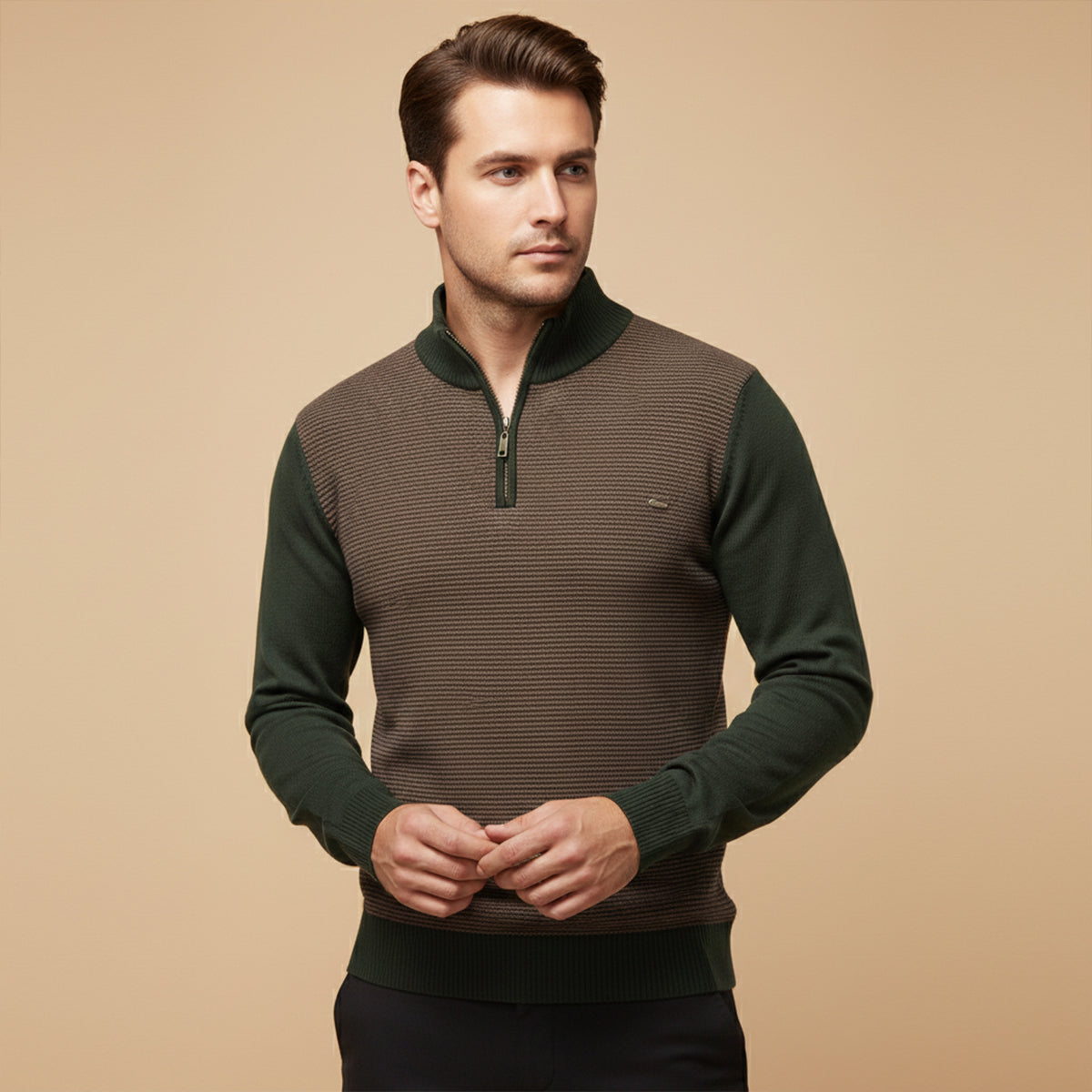 Oban Men's Half Zip Winter Knit Sweater