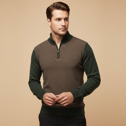 Oban Men's Half Zip Winter Knit Sweater