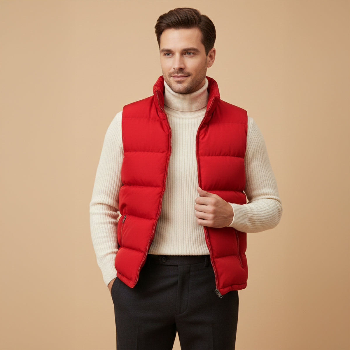 Men's Padded Winter Puffer Gilet