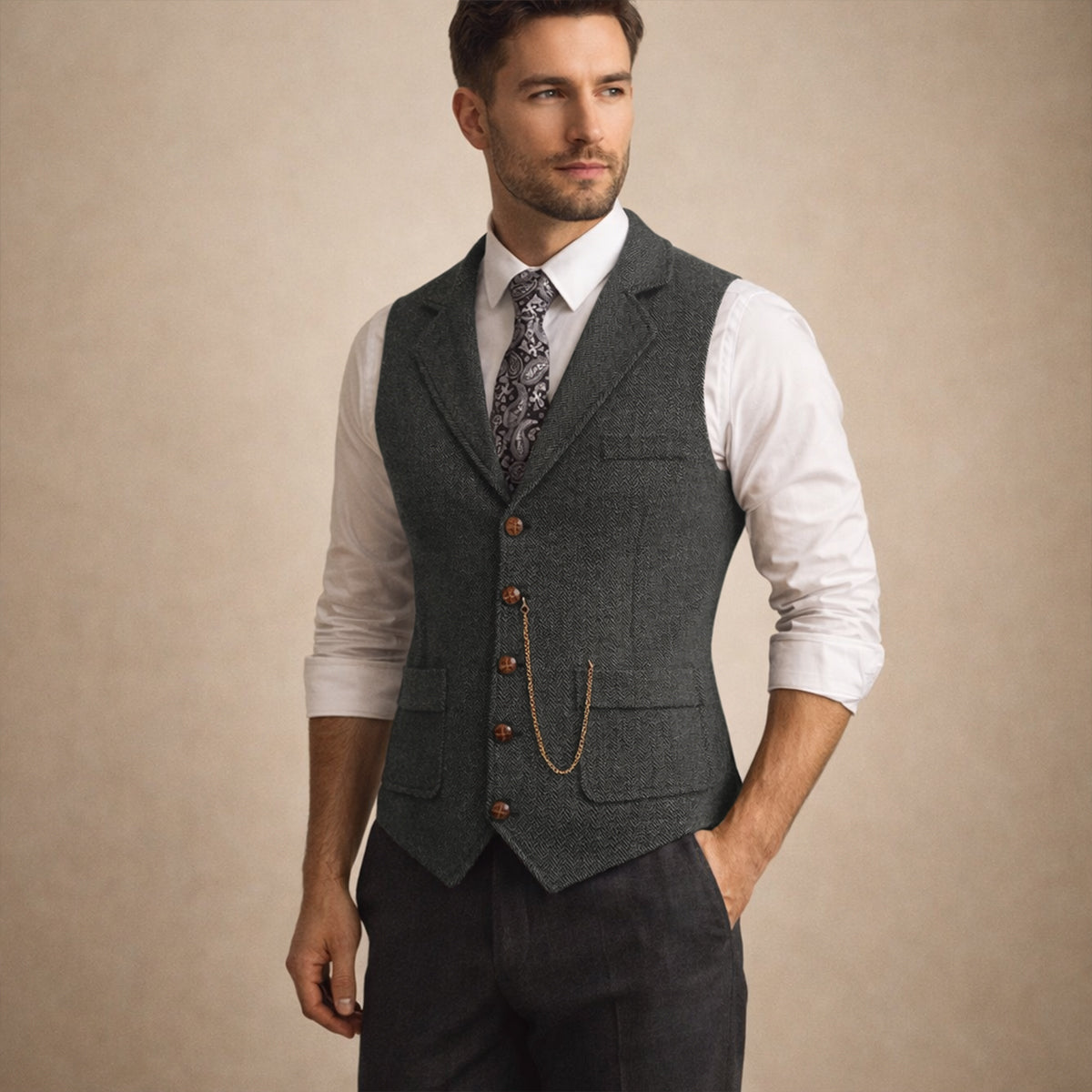 Men's Classic Tweed Gilet