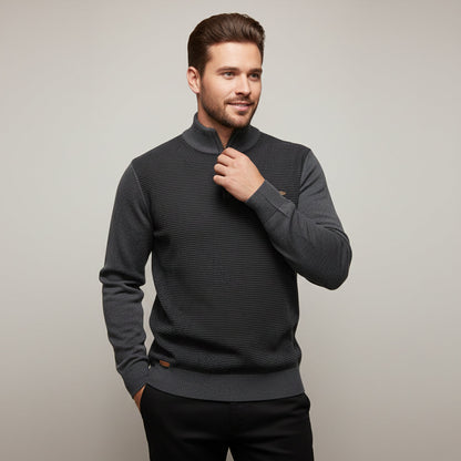 Oban Men's Half Zip Winter Knit Sweater