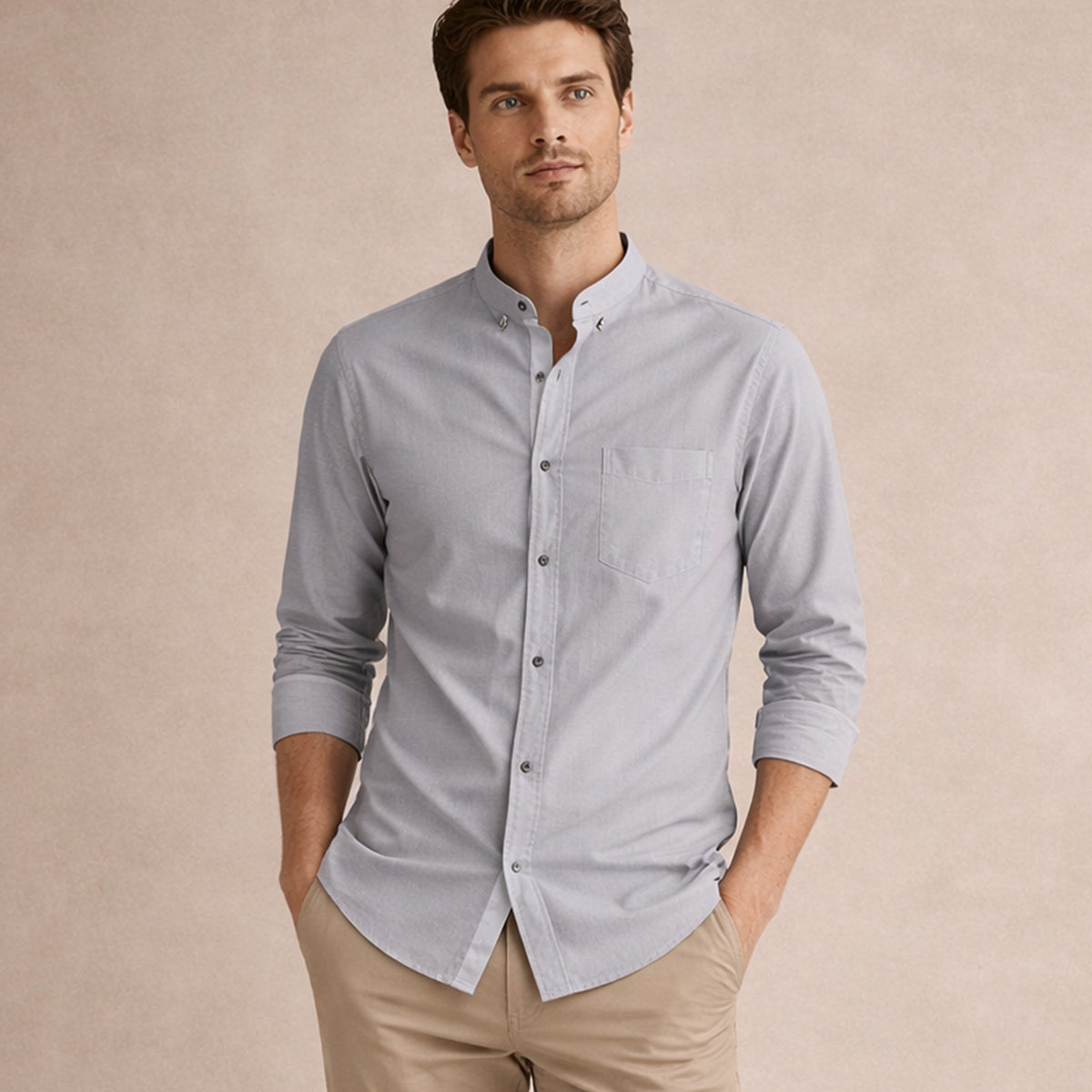 Ashcroft Men's Dress Shirt Tailored Collar